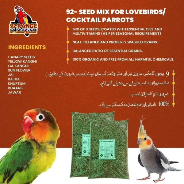 Best seed shop mix for lovebirds